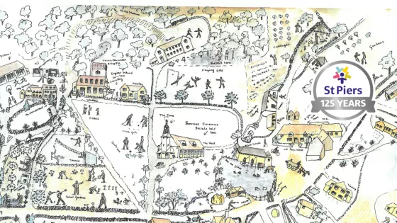 Illustration of St Piers campus by little girl who lived there in teh early 190s